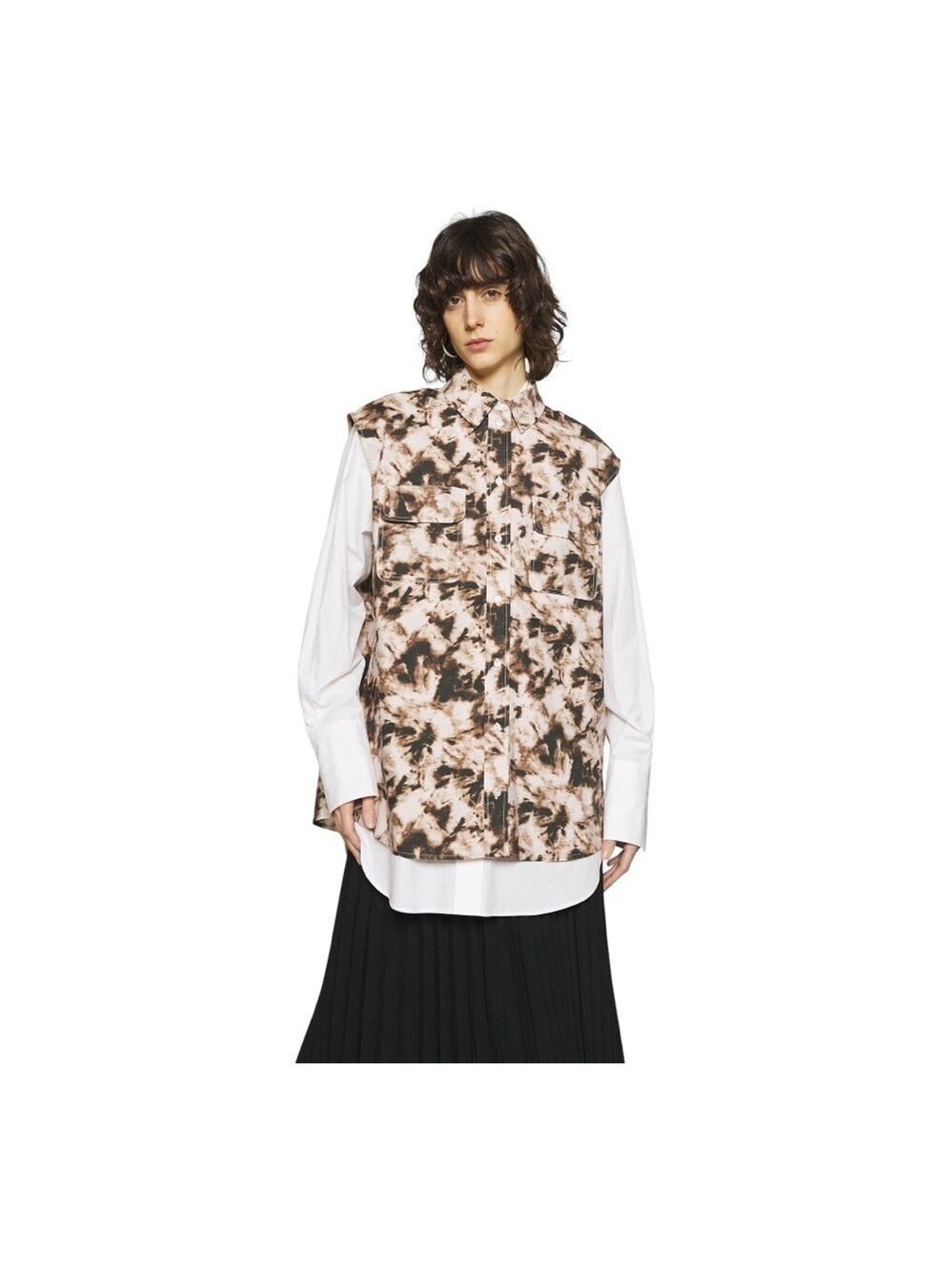 𝅺SAMSOE SAMSOE Tea Shirt Top in Camo Clay, Size M